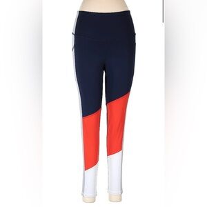 C9 Champion Colorblock Leggings in Navy, Red, and White
